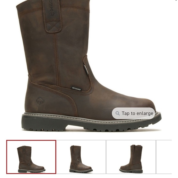 Wolverine Men's Dark Brown Leather Boots NWT - Picture 9 of 12